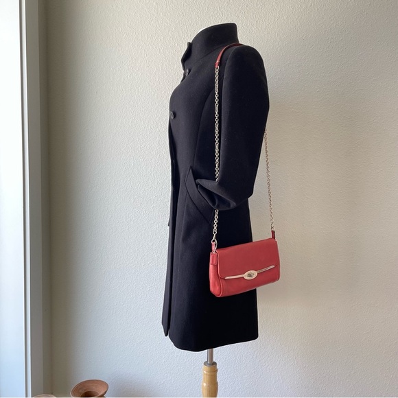 Coach Madison Chain Crossbody Bag in Scarlet Red - Picture 11 of 12